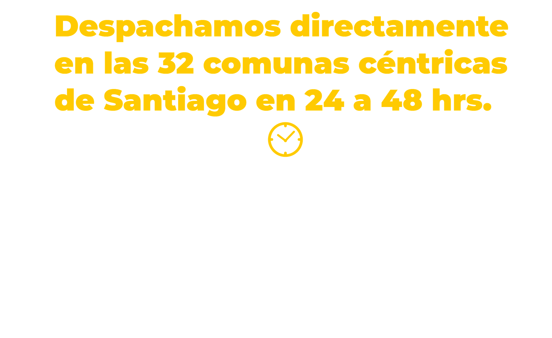 Despachos a todas las comunas de Santiago