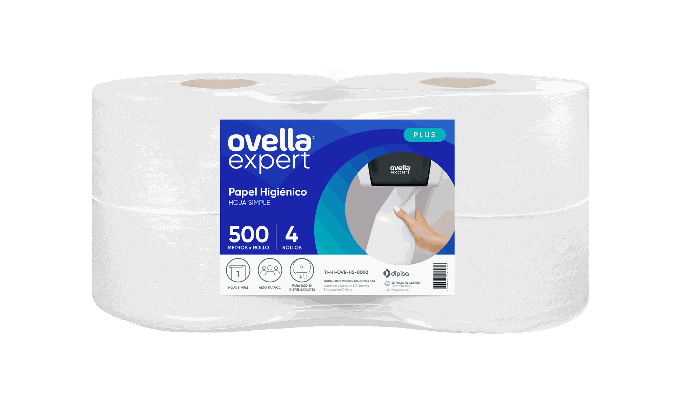 Higienico Jumbo Ovella 4X500Mts Hs