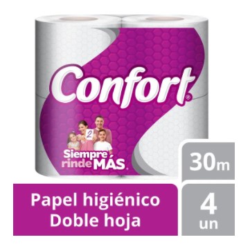 Higienico Confort 30Mt, 12 Paqx4 Rollos Dh Hogar