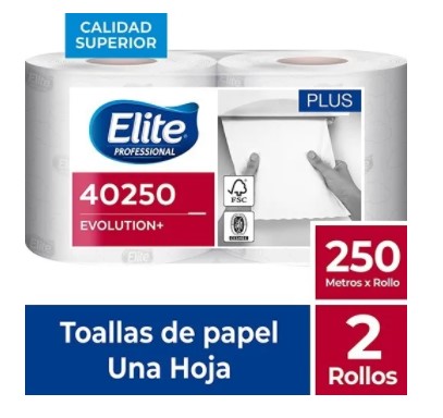 Toalla Autocorte Elite Plus 2 x 250 mt Evolution 1hj