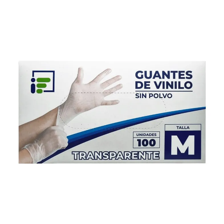 Guante Vinilo Talla M Blue Sail S/P Bco Pharo