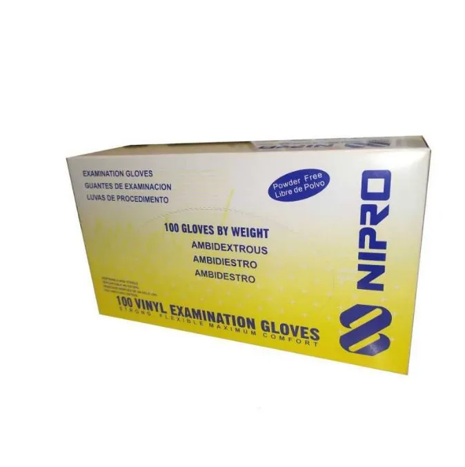 [10010566] Guante Vinilo Talla M Nipro S/P Bco Adosjotas