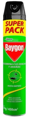 Insecticida Baygon 450Cc Arañas Y Baratas