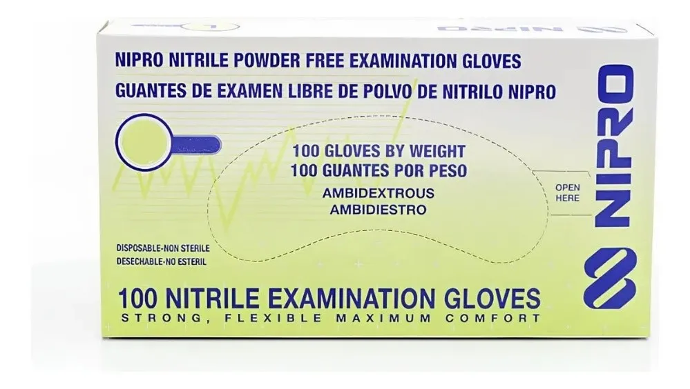 [10010714] Guante Nitrilo Talla S Nipro S/P Azul Mozzen