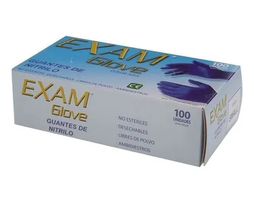 [10010725] Guante Nitrilo Talla S Examglove S/P Azul Dps