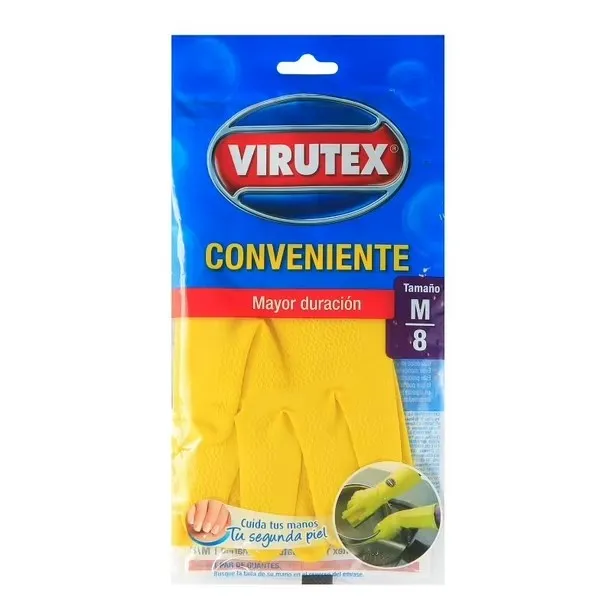 Guante Aseo Amarillo Talla M Virutex
