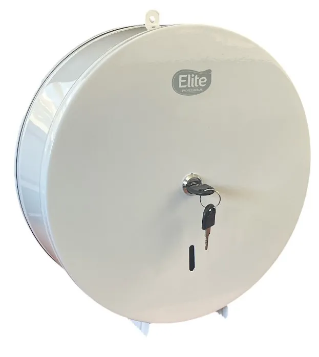 [10010754] Dispensador Higienico Jumbo Metalico Blanco Elite