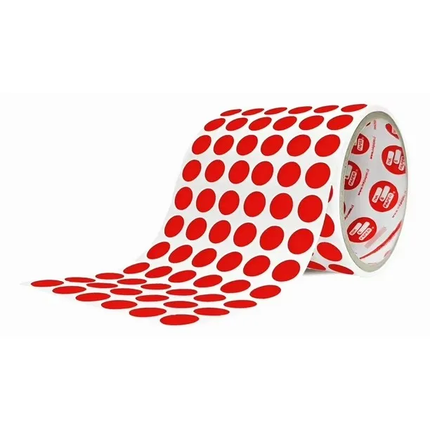 Etiqueta Adhesiva Roja Circular S/B 13Mm B3