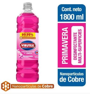[10010825] Limpiador piso Desinfec.Virutex 1,8 lt  - Primavera