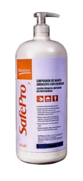 [10010910] Jabón abrasivo desengrasante manos SafeP 1 Kg c/dosificador