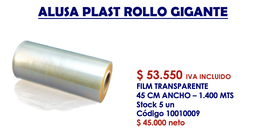 [10010009] Alusa Plast 45Cm X 1400Mts