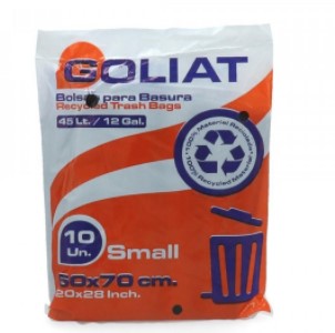 [10010028] Bolsa Basura Negra 50X70Cm 10Un Goliat