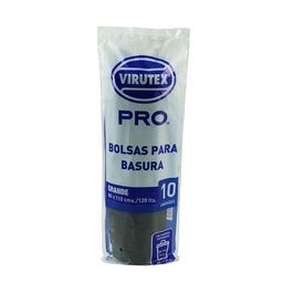 [10010035] Bolsa Basura Negra  80X110Cm 10Un 120Lts Vtx Pro Rollo G