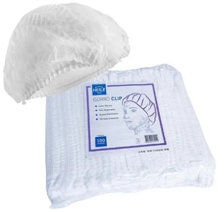 [10010167] Gorro Clip Blanco 100Uni Sbs