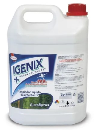 [10010233] Desinfectante Superf. Base Amonio C. 5Lts Igenix Virginia