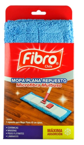 [10010254] Mopa Plana Repuesto Fibro 45Cm Atrapa Polvo