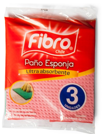 [10010262] Paño Esponja Fibro 17X18Cm 3Uni