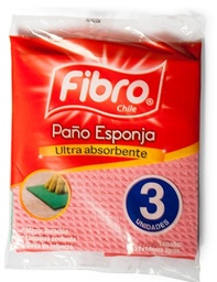 [10010262] Paño Esponja Fibro 17X18Cm 3Uni