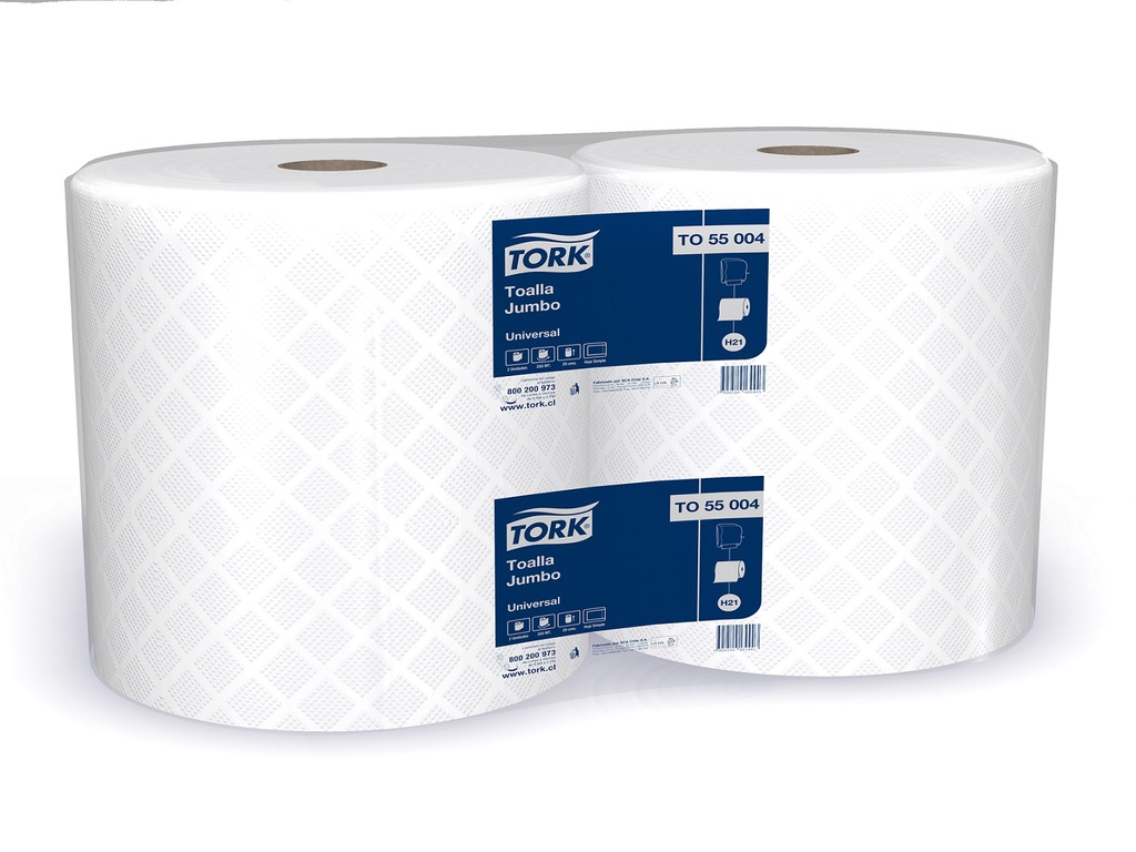[10010347] Toalla Jumbo Tork 2 rollos x250 mt Hs, cod 55004