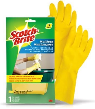 [10010460] Guante Aseo Amarillo Talla S