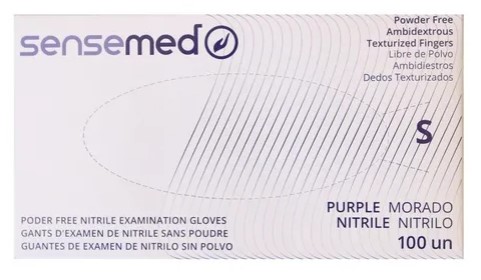 [10010479] Guante Nitrilo Talla S Sensemed S/P Morado