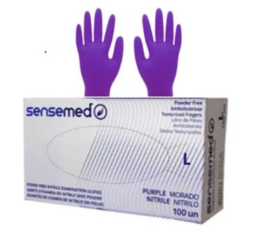 [10010480] Guante Nitrilo Talla L Sensemed S/P Morado