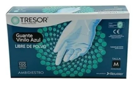 [10010494] Guante Vinilo Talla M Tresor S/P Azul