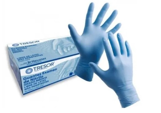 [10010526] Guante Nitrilo Talla M Tresor S/P Azul Reutter