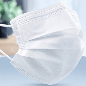 [10010529] Mascarilla  3 Pliegues Y Elastico 50Un Blanca