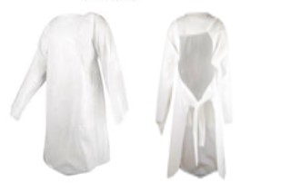 [10010573] Pechera 10 Uni Blanca C/Ojal C/Amarra Dps