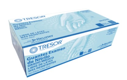 [10010585] Guante Nitrilo Talla Xs Tresor S/P Azul Reutter