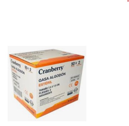 [10010587] Gasa No Tejida 7,5X7,5 X2Cj X50Uni