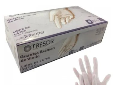 [10010598] Guante Vinilo Talla S Tresor S/P Bco Reutt