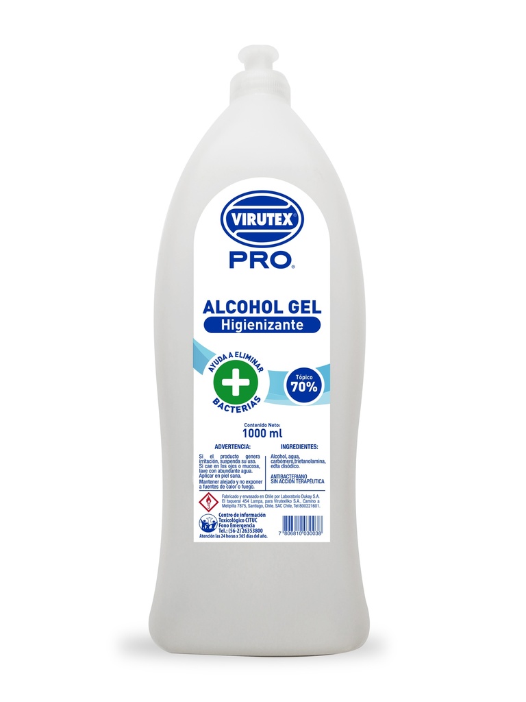 [10010606] Alcohol Gel Virutex Pro 1 Lt 70%