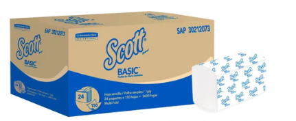 [10010676] Toalla Interfoliada Scott Airflex 24 paq 150 hjs