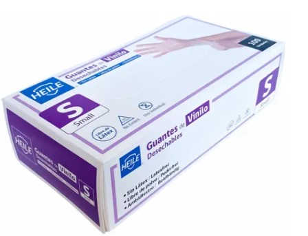 [10010695] Guante Vinilo Talla S Blco S/P -  Sbs 100 un